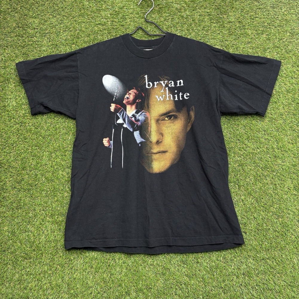 Vintage 90s Bryan White Shirt Mens XL Country Music Sittin' on Go Single Stitch